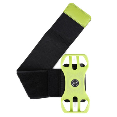 360° Draaibare Afneembare Telefoonhouder Armband voor 4,5-7,0 inch Mobiele Telefoons - Groen