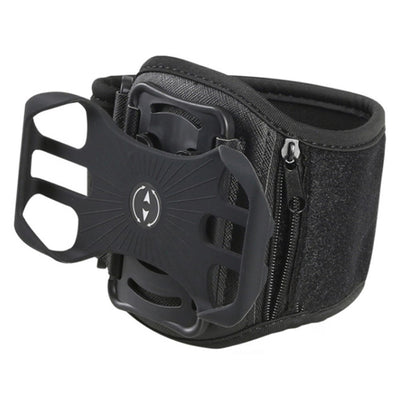 Afneembare 4-klauw Silicone Riem Telefoonhouder Armband Ritssluiting Zakje