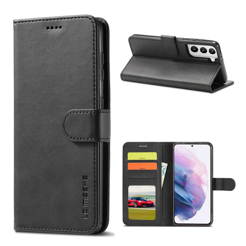 LC.IMEEKE Samsung Galaxy S21 flip Hoesje - Zwart