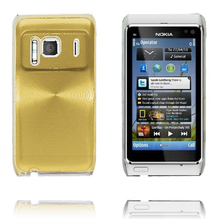 Aluminium Shield Transparent Kant (Geel) Nokia N8 Hoesje
