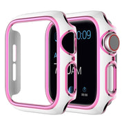 Glimmende gekleurde versieringshoes voor Apple Watch Series 3/2/1 42mm - Wit / Roze