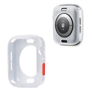 Apple Watch Series 6 / 5 44mm snoepjeskleur siliconenn frame - Transparant Met Rode Kleur