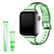 Apple Watch Series 6 / 5 40mm glitter stijl horlogebandje - Groen
