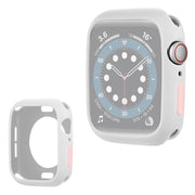 Apple Watch Series 6 / 5 40mm snoepjeskleur siliconenn montuur - Wit / Roze