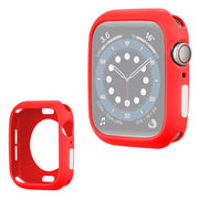 Apple Watch Series 6 / 5 40mm snoepjeskleur siliconenn montuur - Rood / Wit