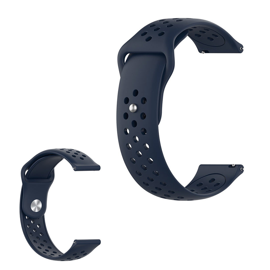Samsung Gear S3 gestroomlijnde horlogeband met gaatjesdesign - Donkerblauw