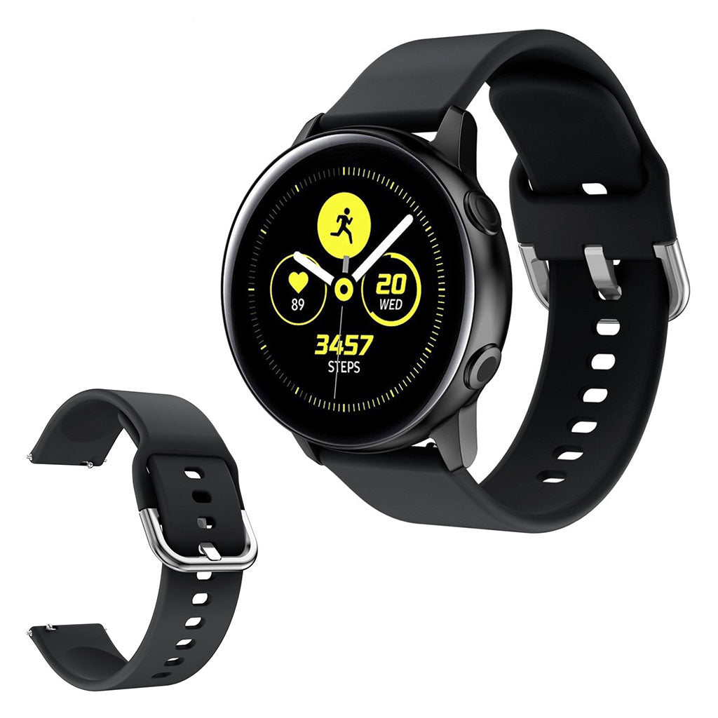 Samsung Galaxy Watch Active 2 - 40mm siliconenn horlogeband - Zwart
