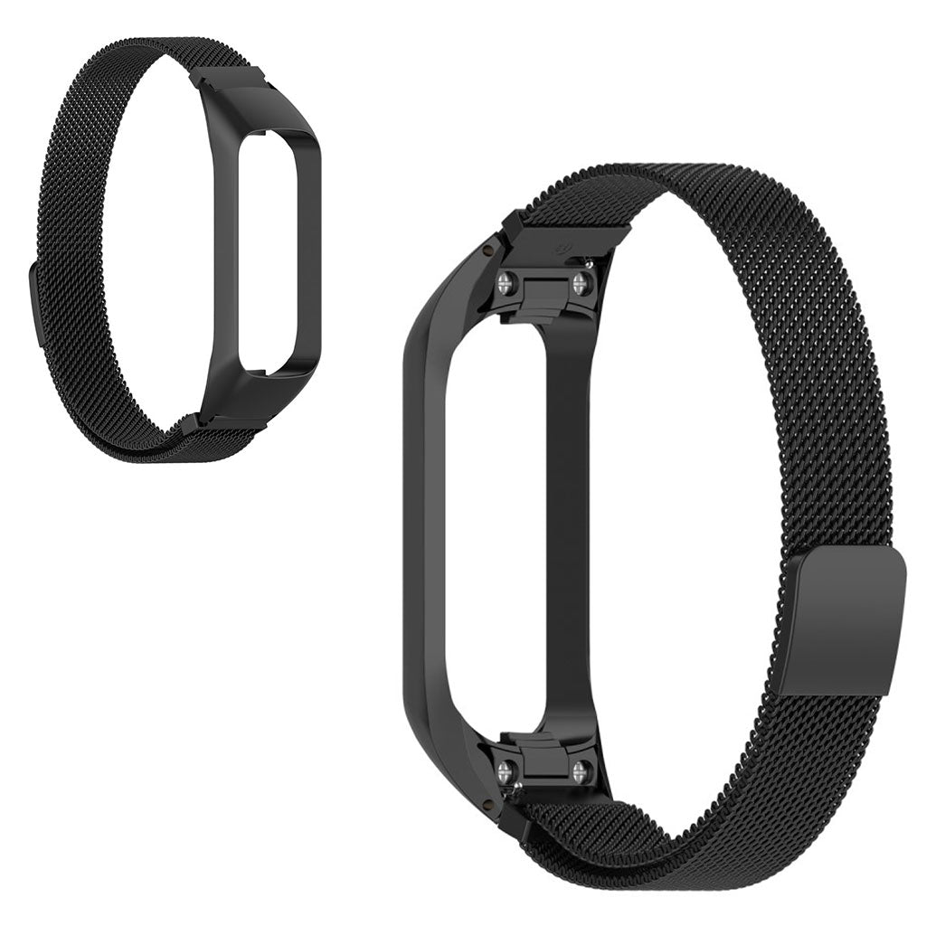 Samsung Galaxy Fit 2 roestvrij stalen horlogeband - Zwart