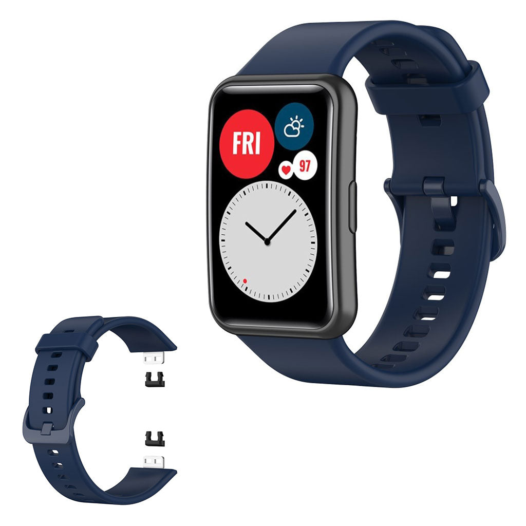 Huawei Watch Fit siliconenn horlogeband - Marineblauw