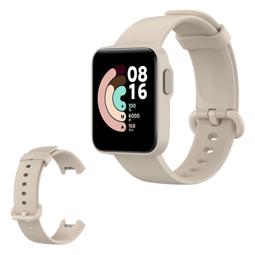 Xiaomi Mi Watch Lite eenvoudig siliconenn armband - Beige
