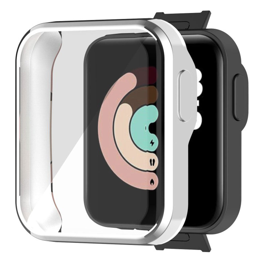 Xiaomi Mi Watch Lite / Redmi Watch glanzend hoesje - Zilver