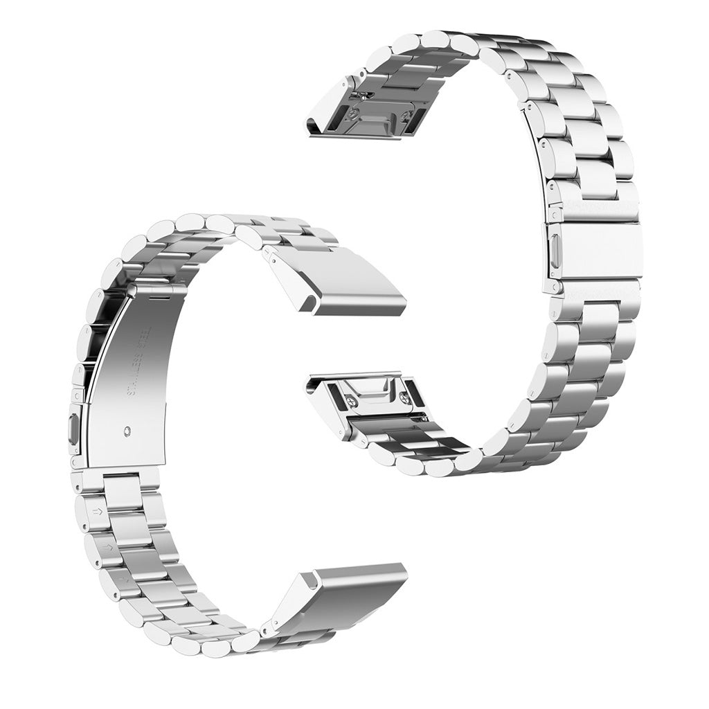 Roestvrijstalen horlogeband voor Garmin horloge - Zilver