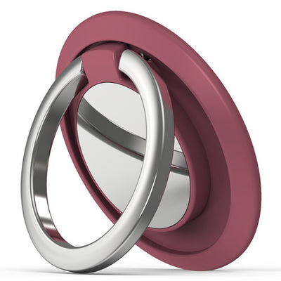 Universele magnetische draaibare telefoonringhouder - Meidoorn Rood