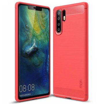 MoFi Carbon Huawei P30 Pro hoesje - Rood