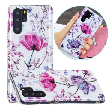 galvaniseren IMD marmer patroon afdrukken flexibele TPU hoes hoesje voor Huawei P30 Pro - Lotus