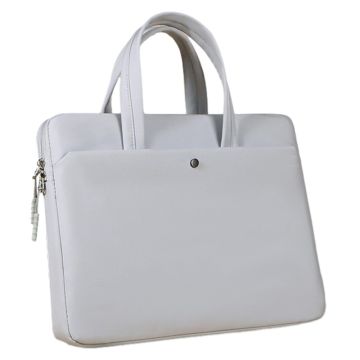 C81-15-15,6" Computerhoes Draagbare Laptoptas met Pluche Voering Opbergtas voor Laptop Accessoires - Grijs