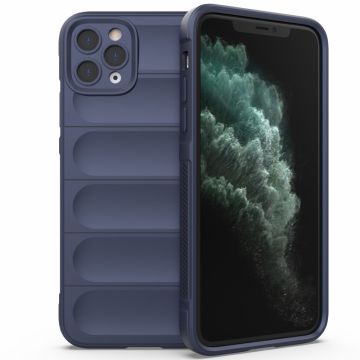 Zachte gripvormige cover voor iPhone 11 Pro Max - Donkerblauw