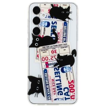 Imagine Samsung Galaxy A16 hoesje - 4 Zwarte Katten