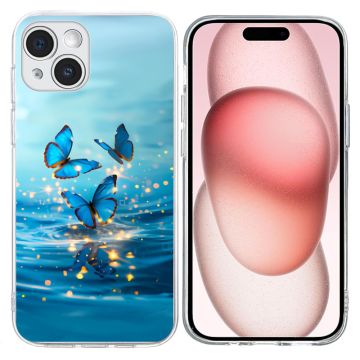 Vibe iPhone 15 hoesje - Blauwe Vlinder