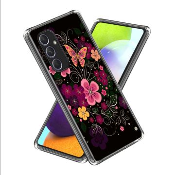 Deco Samsung Galaxy A54 telefoonhoesje - Bloem En Vlinder