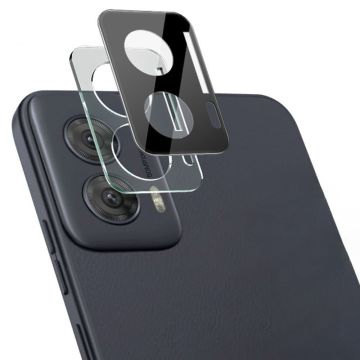 IMAK glass camera protector met acrylic lens cap voor Motorola Moto G Power 5G (2024) - Black Edition