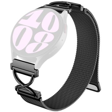 Huami Amazfit GTS 2e Milanese Band Electroplated Stainless Steel Magnetic Watch Strap with X-Shaped Connector - Black