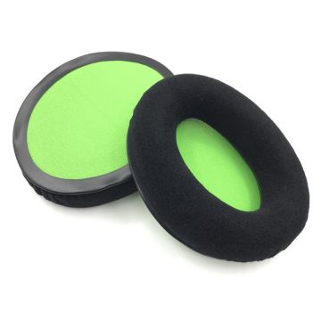 1 paar Hyperx Cloud II / Alpha S / Stinger / Flight koptelefoon oorkussens Velvet+Sponge Oorwarmers - Groen