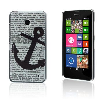 Persson Nokia Lumia 630/635 Hoes - Anchor On Newspaper