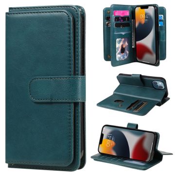 10-slot portemonnee-etui voor iPhone 15 - Groen