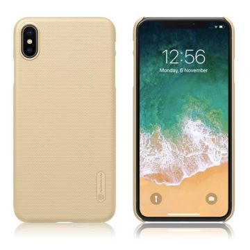 NILLKIN iPhone Xs Max matte Harde Hoesje Met screen protector - Goud