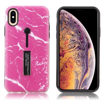 Marble design iPhone Xs Max Hoesje - Rose