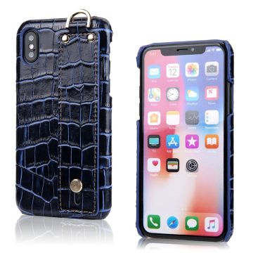 Croco iPhone Xs Max Hoesje - Blauw