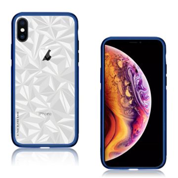 NXE iPhone Xs Max glass hybrid Hoesje - Blauw