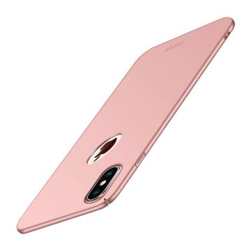 MOFI iPhone Xs Max beskyttelses Hoesje av plastikk med matt overflate - rose gull