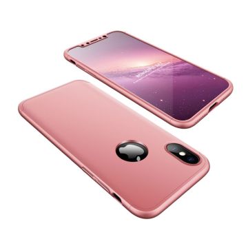 GKK iPhone Xs Max detachable matte Hoesje - Rose goud