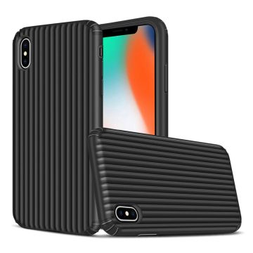 iPhone Xs Max suitcase shape hybrid Hoesje - Zwart