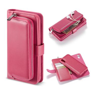 Rits iPhone Xs Max portemonnee Hoesje - Rose