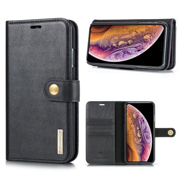 DG.MING iPhone Xs Max 2-in-1 portemonnee Hoesje - Zwart