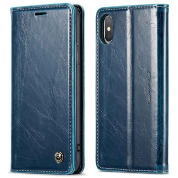 CaseMe iPhone Xs Max gladde case - Blauw