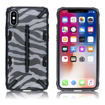 Ringke DUAL X voor iPhone X/XS - Zebra Zwart