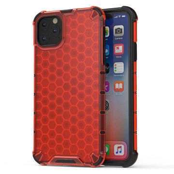 Bofink Honingraat iPhone 11 Pro Max Hoesje - Rood