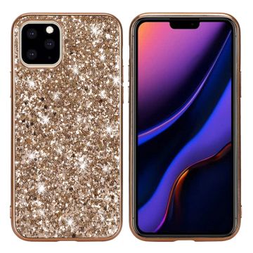 Glitter iPhone 11 Pro Max Hoesje - Goud