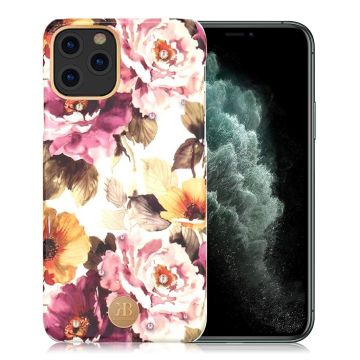 Kingxbar iPhone 11 Pro Max Blossom Swarovski Hoesje - Peony