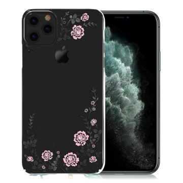 Kavaro iPhone 11 Pro Max Flora Crystal Hoesje - Zwart