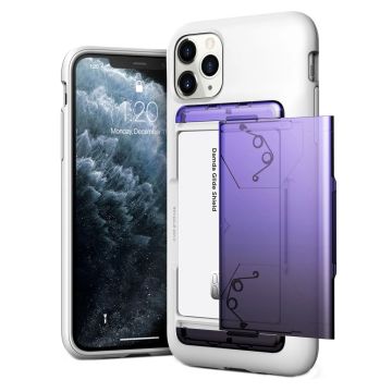 VRS Design Damda Glide Shield for iPhone 11 Pro Max - Wit Purple - Zwart