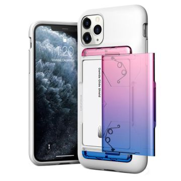 VRS Design Damda Glide Shield for iPhone 11 Pro Max - Wit Pink - Blauw