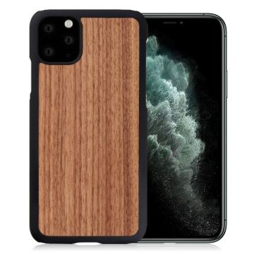 Man&Wood premium Hoesje for iPhone 11 Pro Max - Zwart Walnut