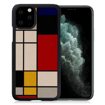 Man&Wood premium Hoesje for iPhone 11 Pro Max - Mondrian Wood