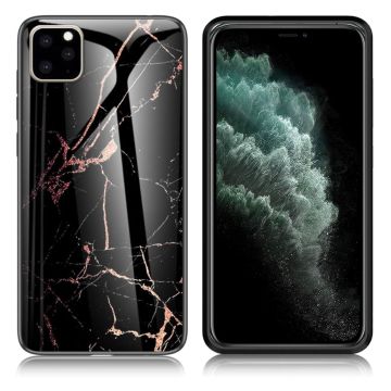 Fantasy Marble iPhone 11 Pro Max Hoesje - Zwart / Goud