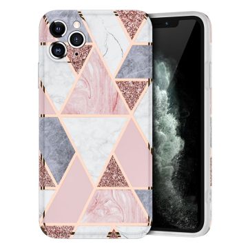 Marble design iPhone 11 Pro Max Hoesje - Roze